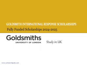 Goldsmiths International Response Scholarship 2024