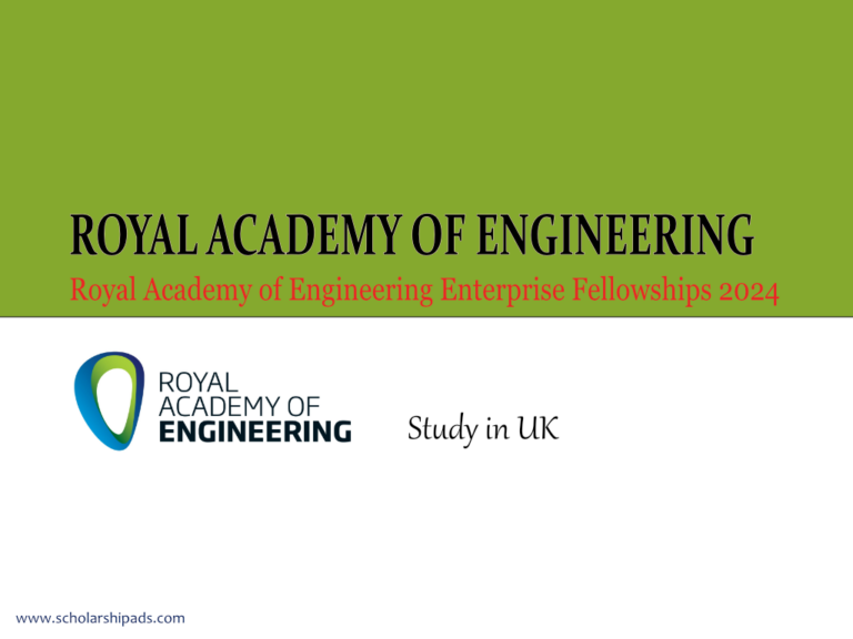 Royal Academy of Engineering Enterprise Fellowships 2024