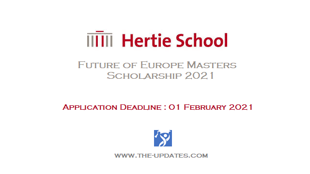 Hertie School Future of Europe Masters Scholarship 2021