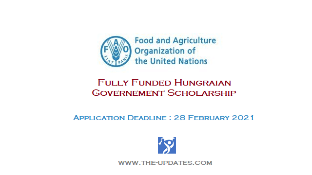 FAO-Hungarian Government Masters Scholarship Programme 2021-22