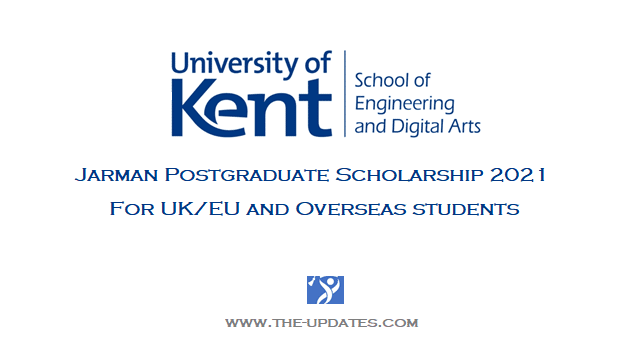 Jarman Postgraduate Scholarship at University of Kent UK