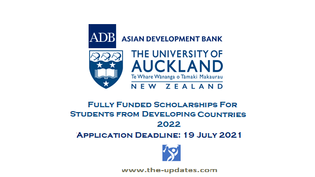 Asian Development Bank – Japan Scholarship Program at University of Auckland NZ 2022