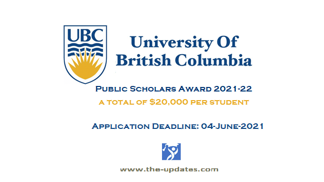 UBC Public Scholar Award