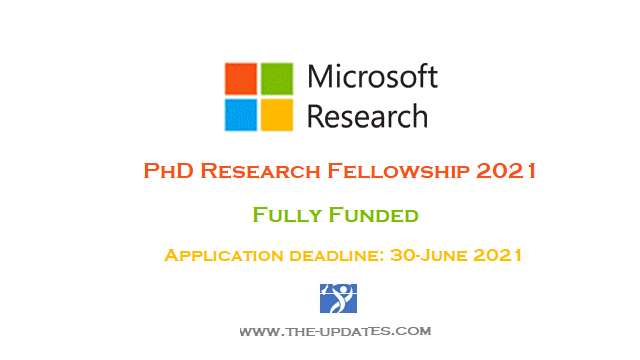 Microsoft Research PhD Fellowships