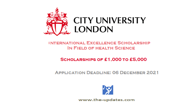 SHS International Excellence Scholarship at City University of London UK 2021-2022