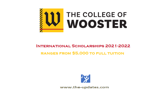 International Scholarships at The College of Wooster USA 2021-2022