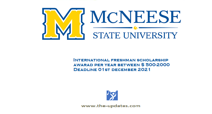 International First Time Freshman Scholarships at McNeese State University USA