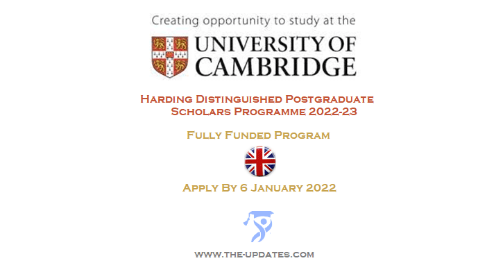 Harding Distinguished Postgraduate Scholars Programme (HDPSP) at Cambridge UK 2022