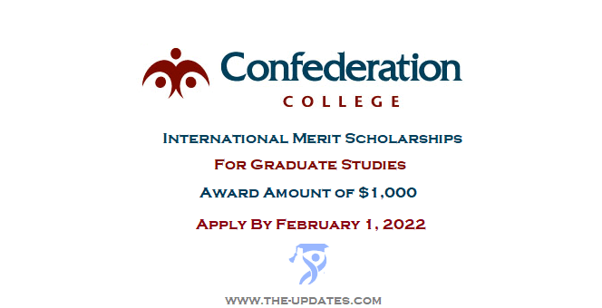 Merit International Scholarships Confederation College Canada 2022-23