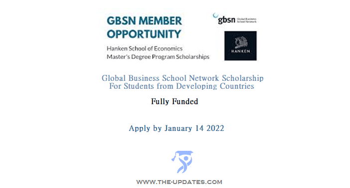 Global Business School Network Scholarship at Hanken School of Economics Finland