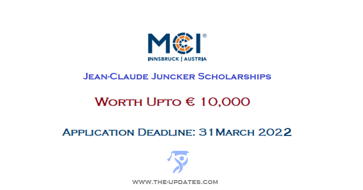 Jean-Claude Juncker Scholarship at MCI Austria for Postgraduate Studies 2022