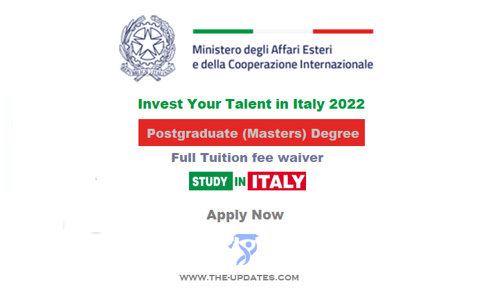 Government of Italy Scholarships for International Students 2022-23