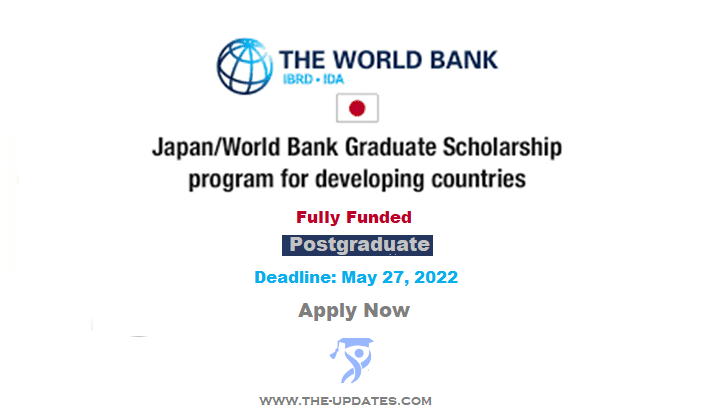 Joint Japan and World Bank Graduate Scholarship Program 2022