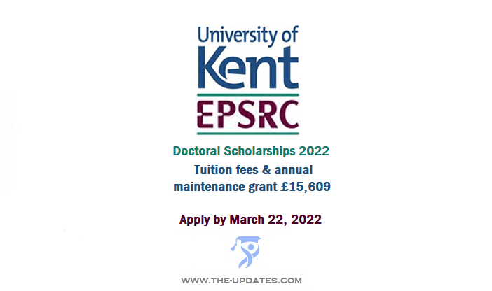 University of Kent EPSRC Doctoral Scholarship 2022