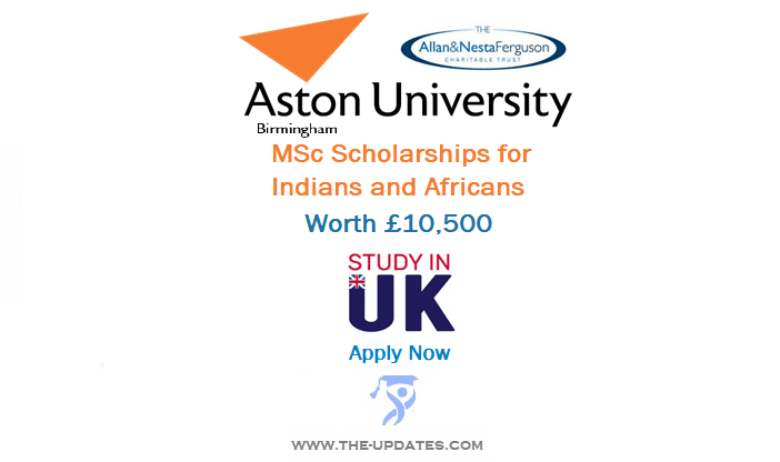 Ferguson Scholarship for Study at Aston University UK 2022-23