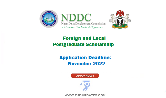 NDDC Foreign and Local Postgraduate Scholarship 2023