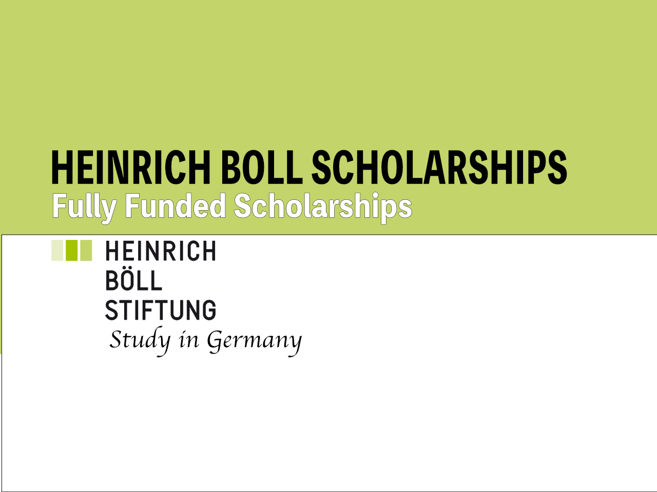 HEINRICH BOLL SCHOLARSHIPS