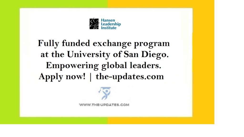 Hansen Leadership Institute Scholarship 2024, USA. (Fully Funded) 