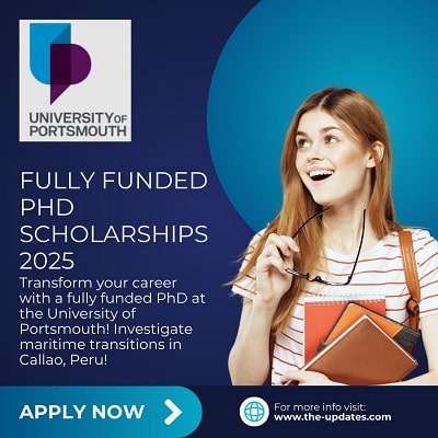 University of Portsmouth Fully Funded PhD Scholarship 2025 UK