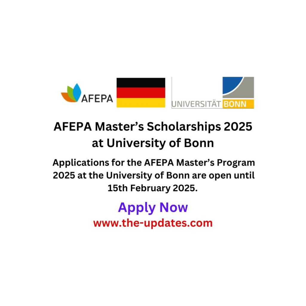 AFEPA Master’s Scholarships 2025 at University of Bonn