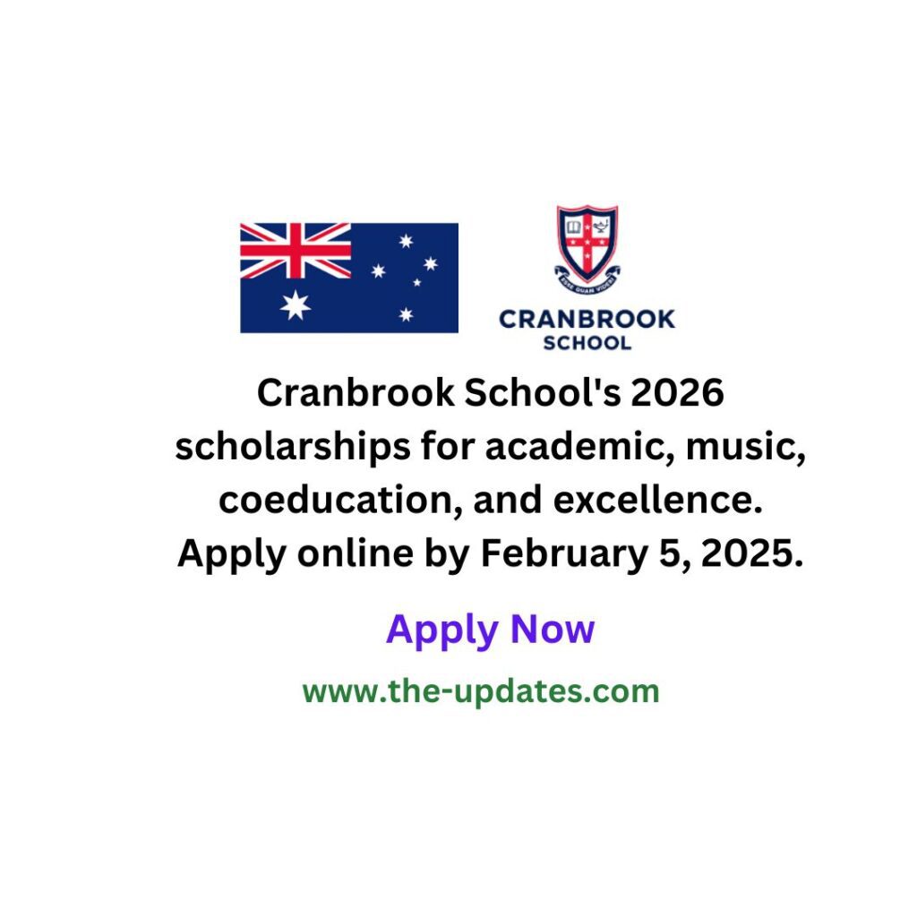 Cranbrook School Scholarships 2026, Australia