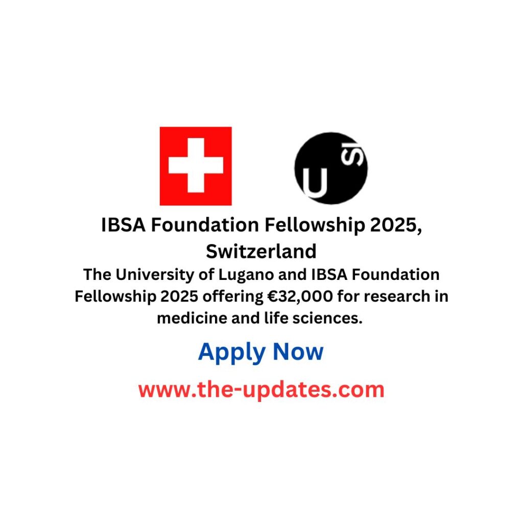 IBSA Foundation Fellowship 2025, Switzerland