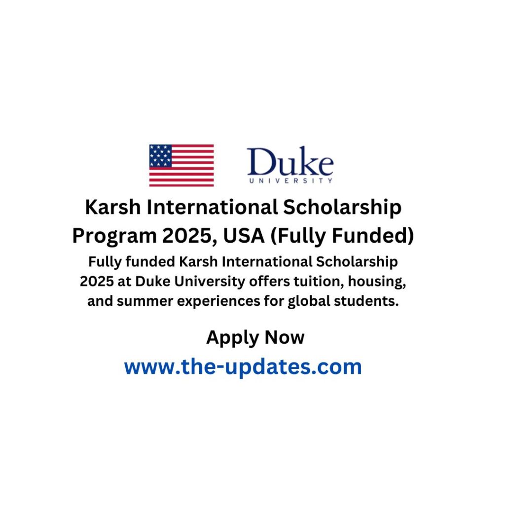 Karsh International Scholarship Program 2025, USA (Fully Funded)