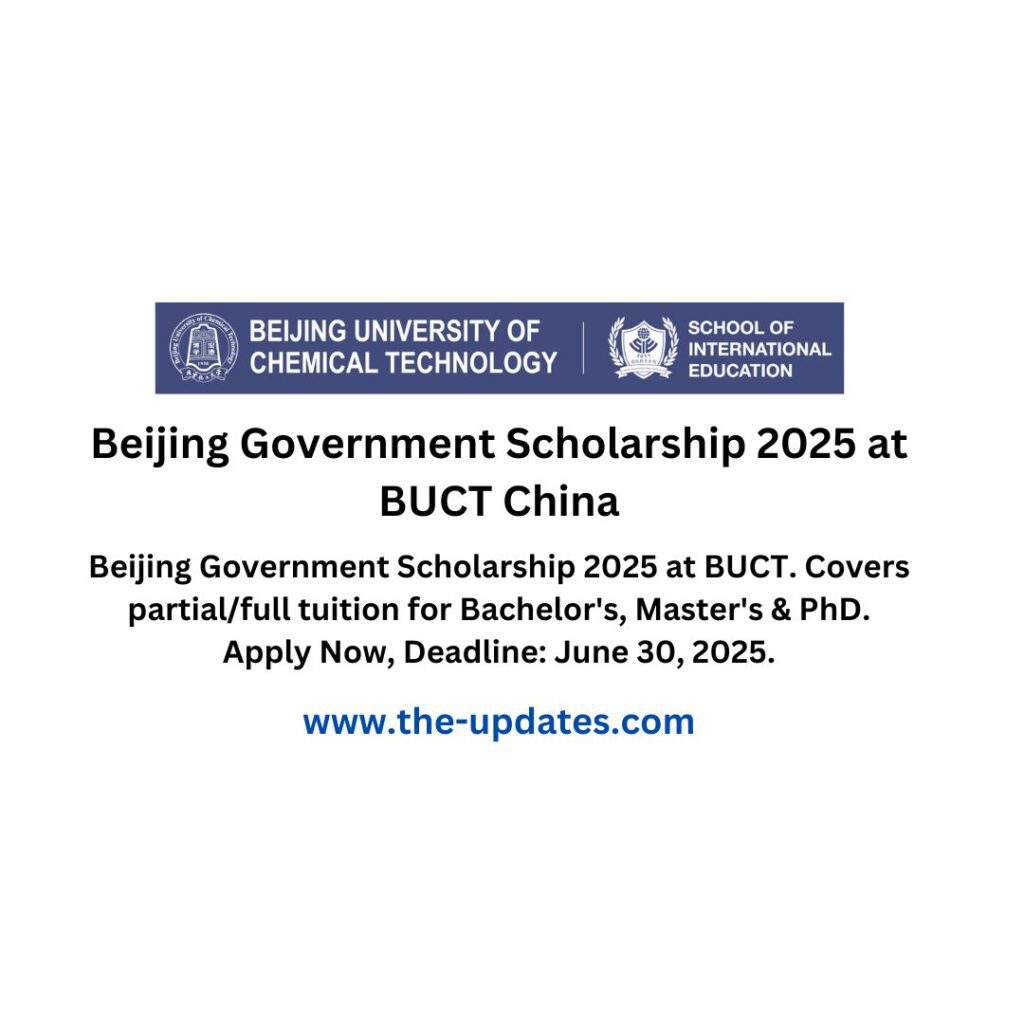 Beijing Government Scholarship 2025 at BUCT China