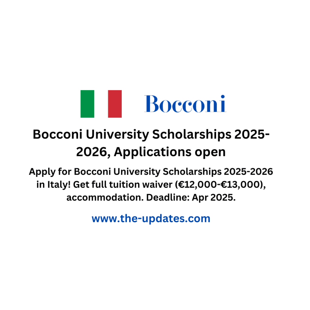 Bocconi University Scholarships 2025-2026