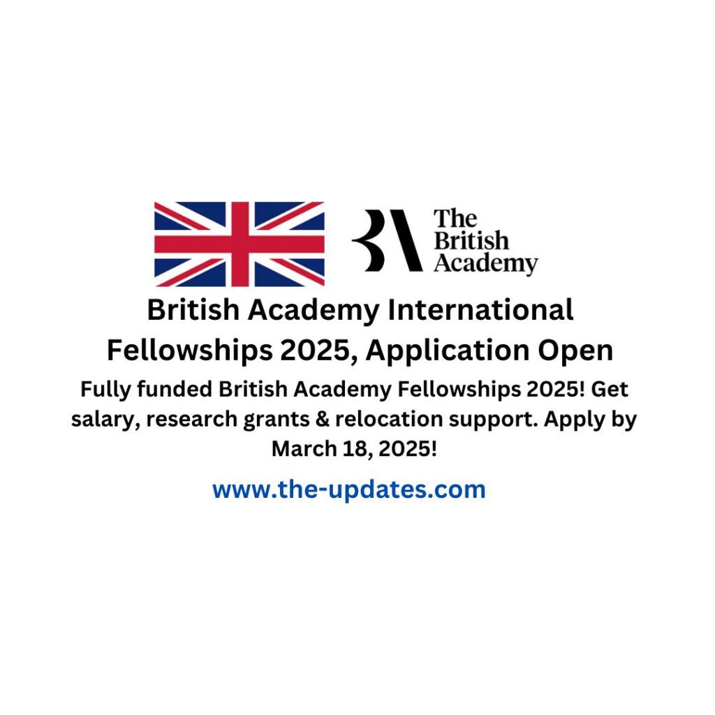 British Academy International Fellowships 2025