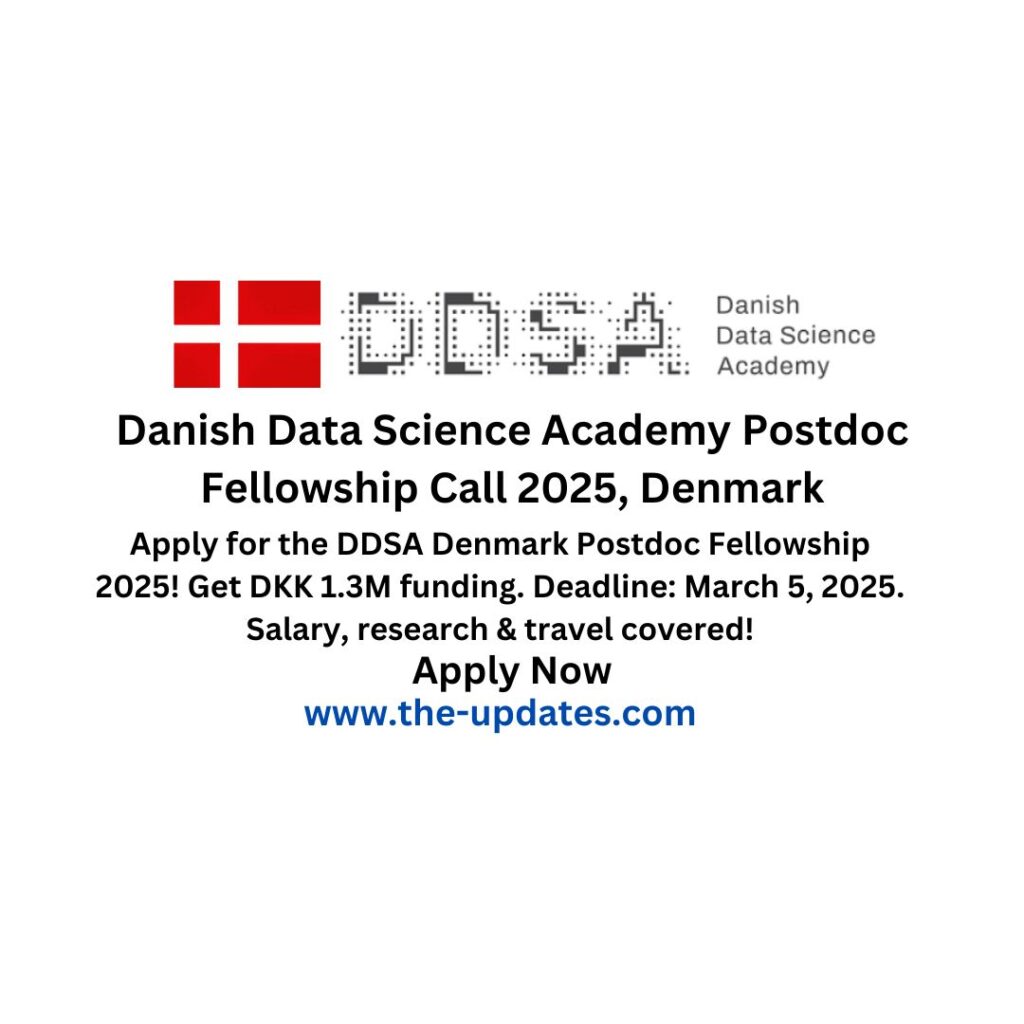 Danish Data Science Academy Postdoc Fellowship Call 2025, Denmark