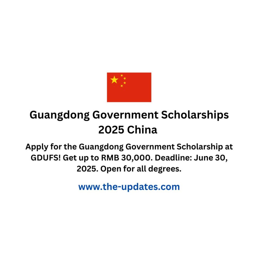 Guangdong Government Scholarships 2025 China