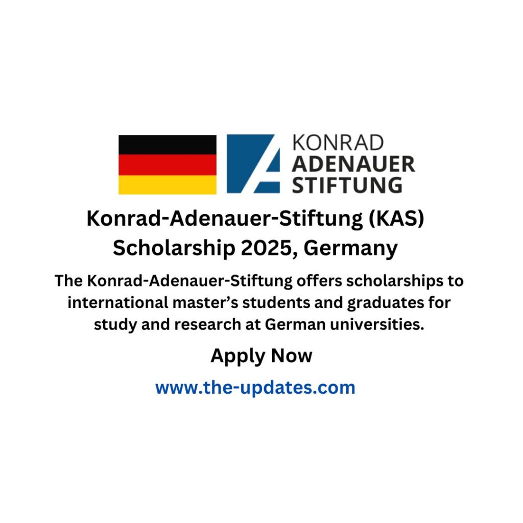 Konrad-Adenauer-Stiftung (KAS) Scholarship 2025, Germany